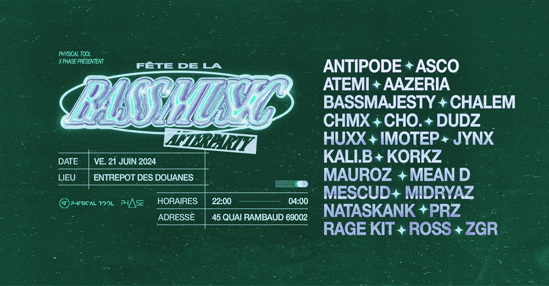Fête De La Bass Music - Afterparty Cover