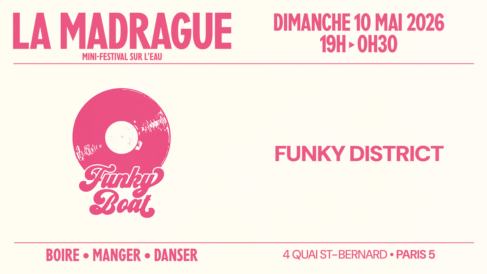 La Madrague — Funky Boat : Funky District Cover
