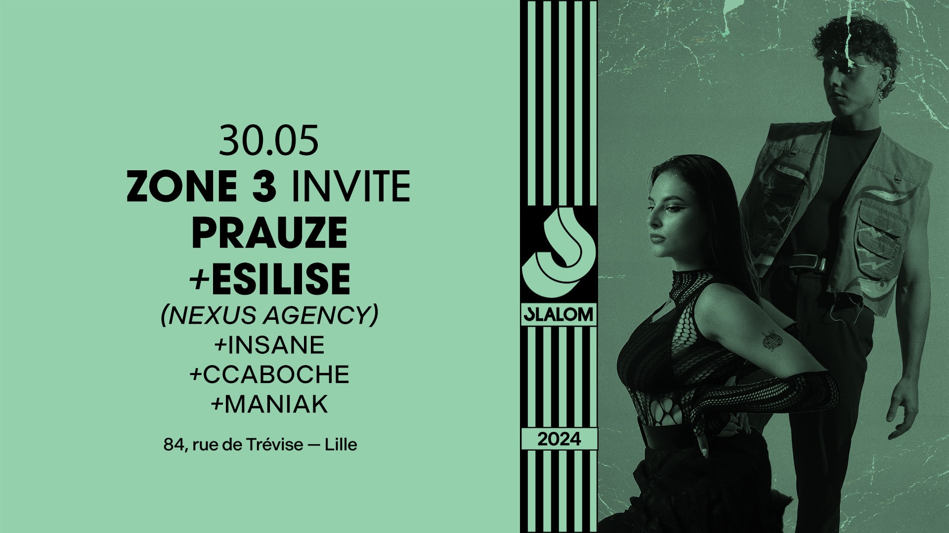 Slalom : Zone 3 Inv. Prauze • Esilise • Insane • Ccaboche... Cover