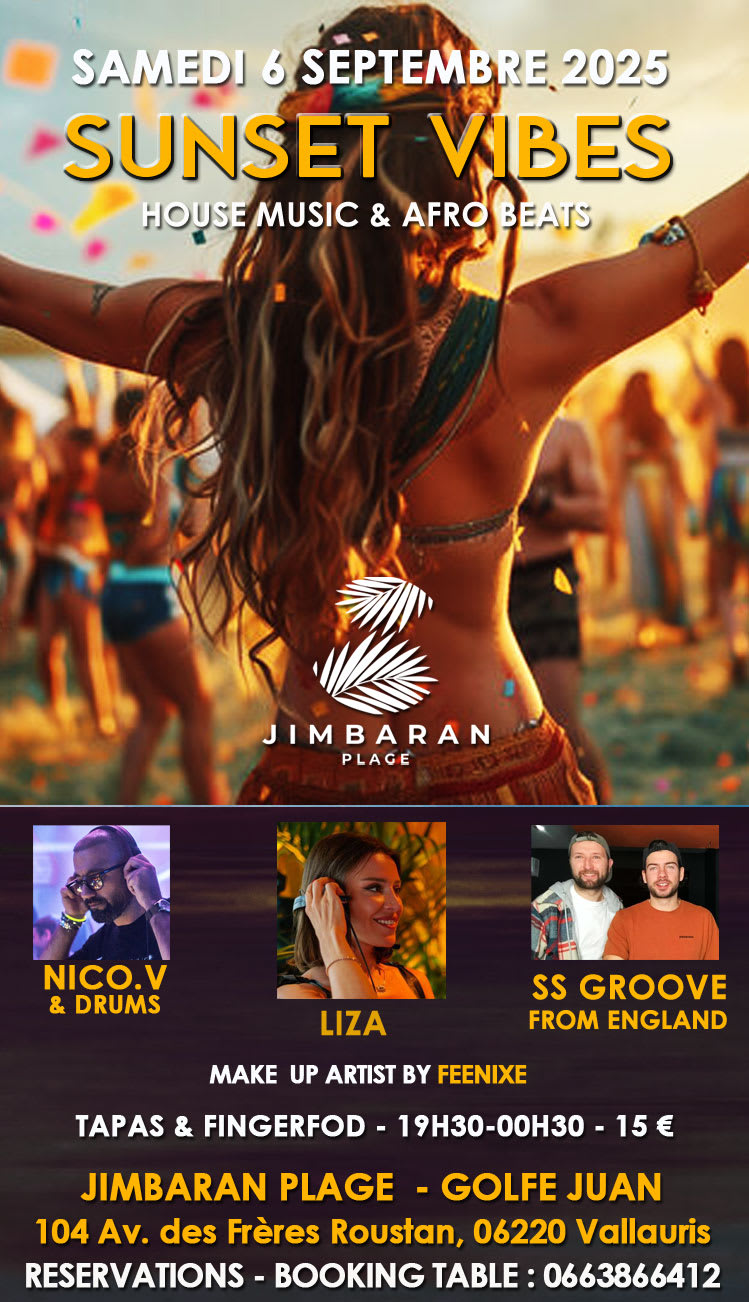 "Sunset Vibes"  Act 5 Nico.V -Liza- Ss Groove Jimbaran Plage Cover