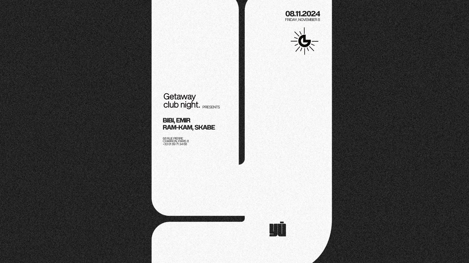 G_Etaway I 08.11 @ Yū Club Cover