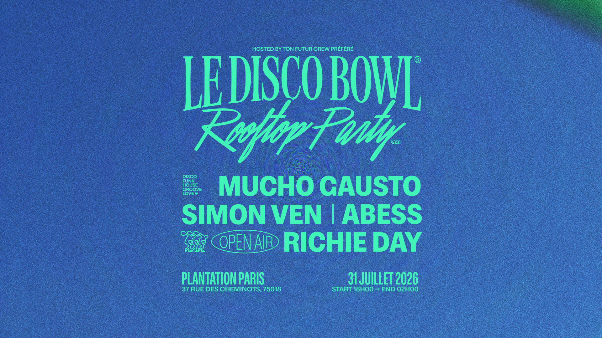 Le Disco Bowl Rooftop Party Cover