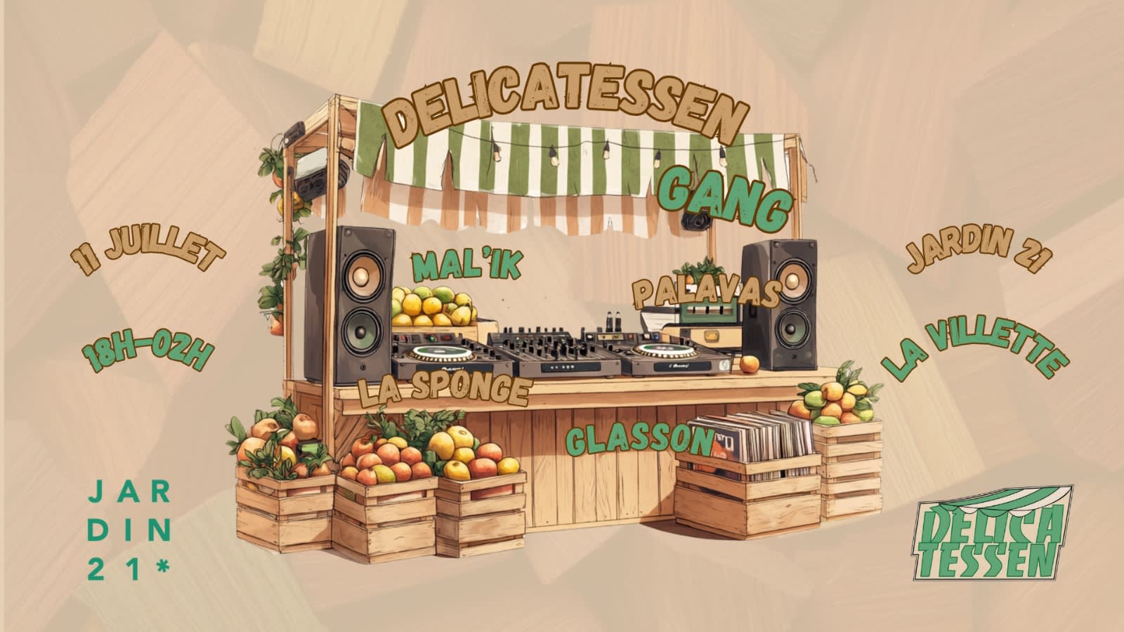 Delicatessen X Jardin21 - Open Air Cover