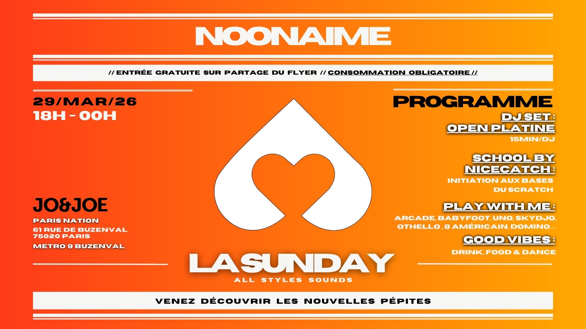 La Sunday - Dj Set, Connect, Food & Chill Cover