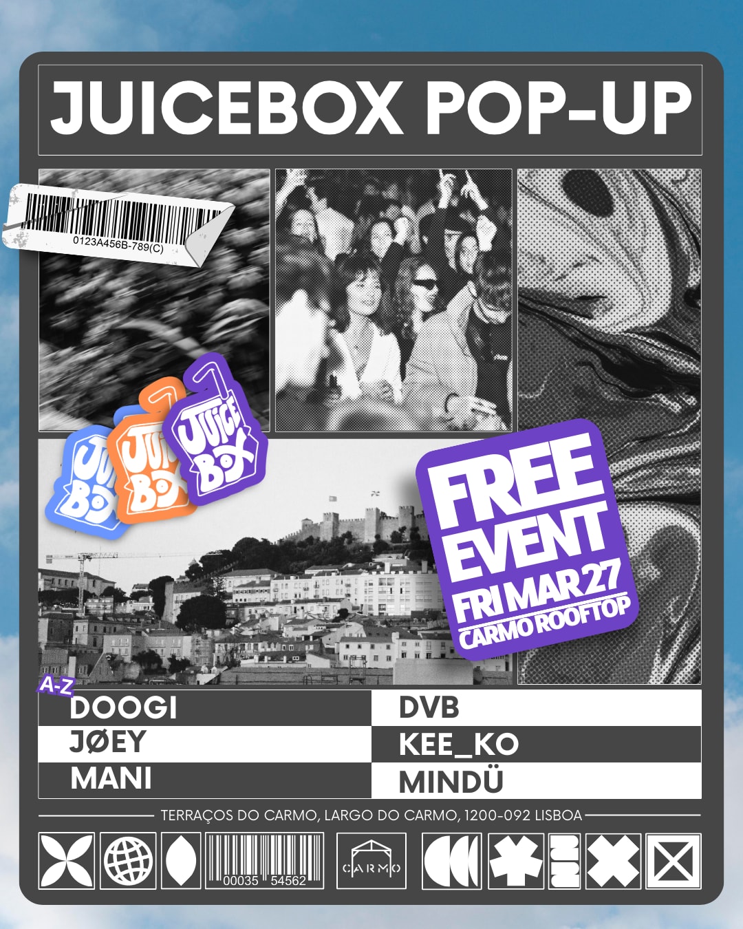 Juicebox Takeover @Carmo Rooftop Cover