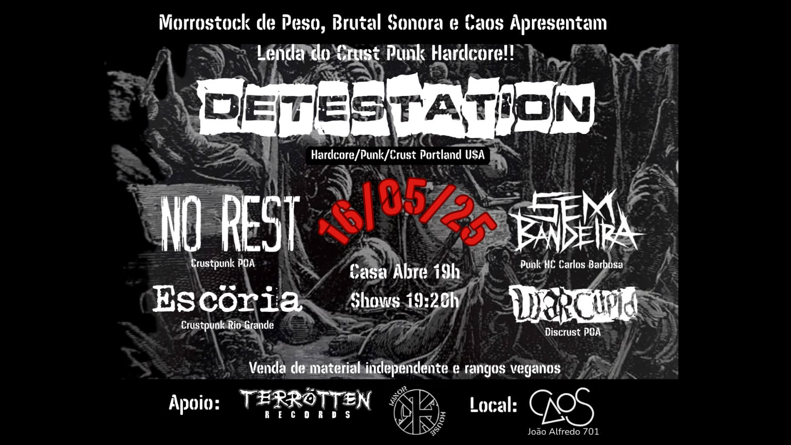 Detestation (Eua) Em Porto Alegre Cover