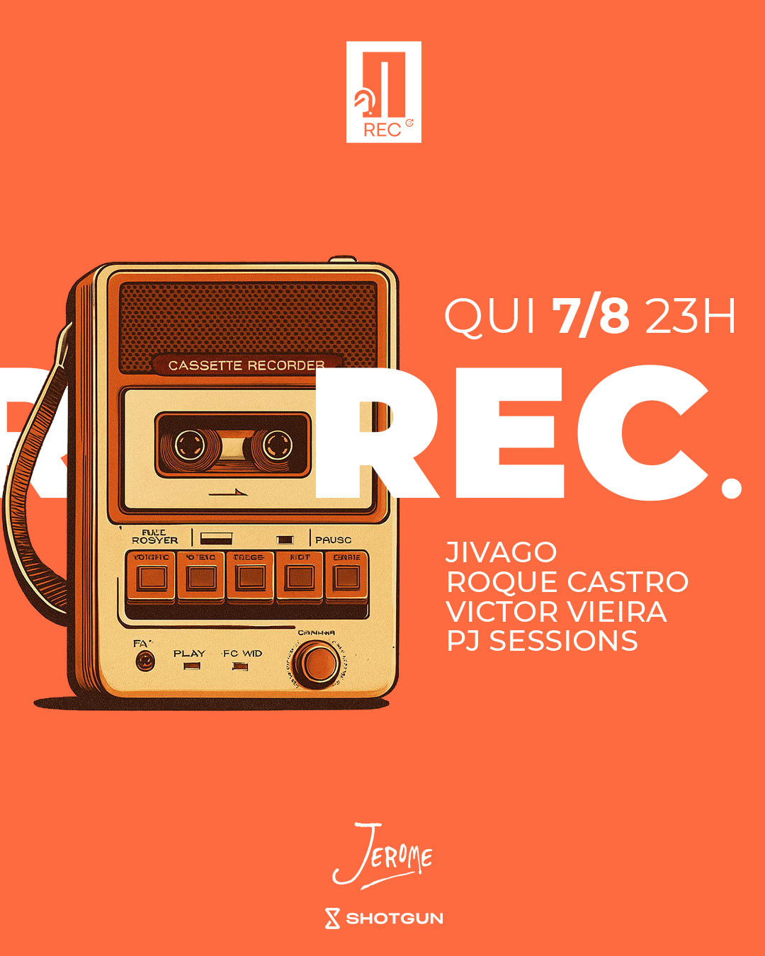 Rec 07/08 23h @ Club Jerome Cover