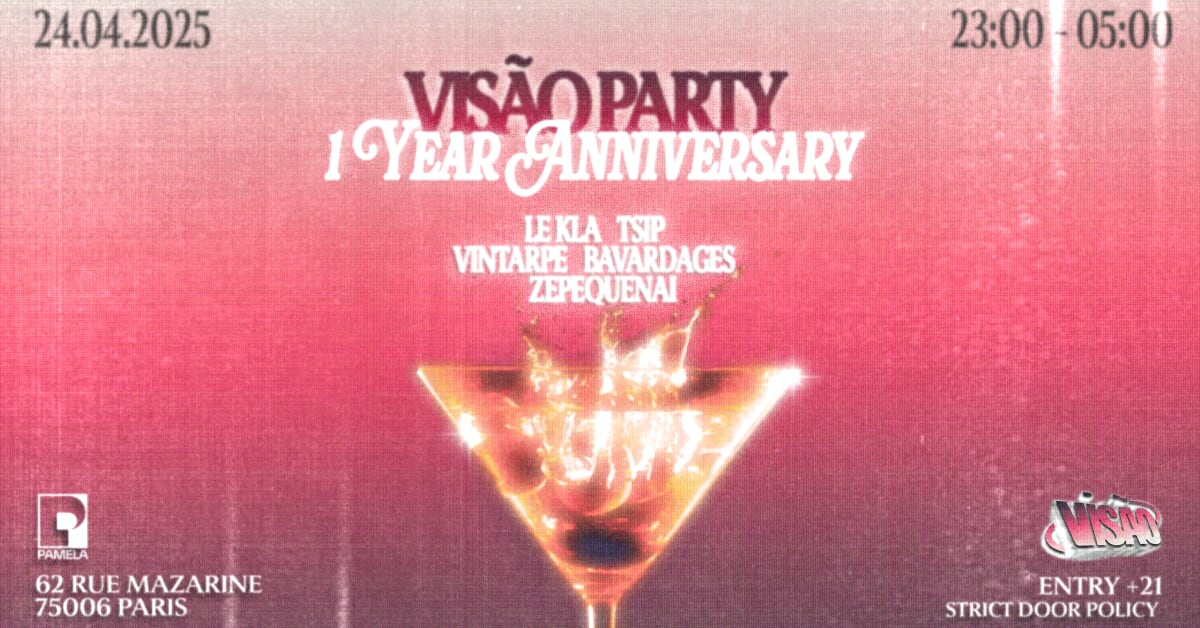 Visão Party - 1 Year Anniversary Cover