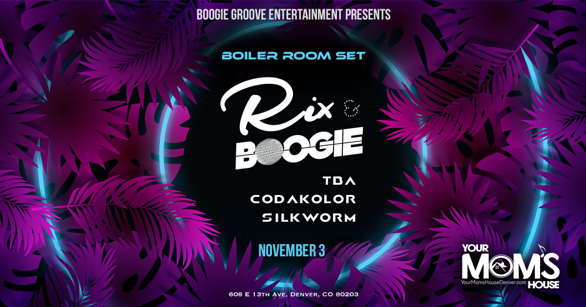 Boiler Room Set: Rix & Boogie W/ Silkworm | Jvxn | Codakolor Cover
