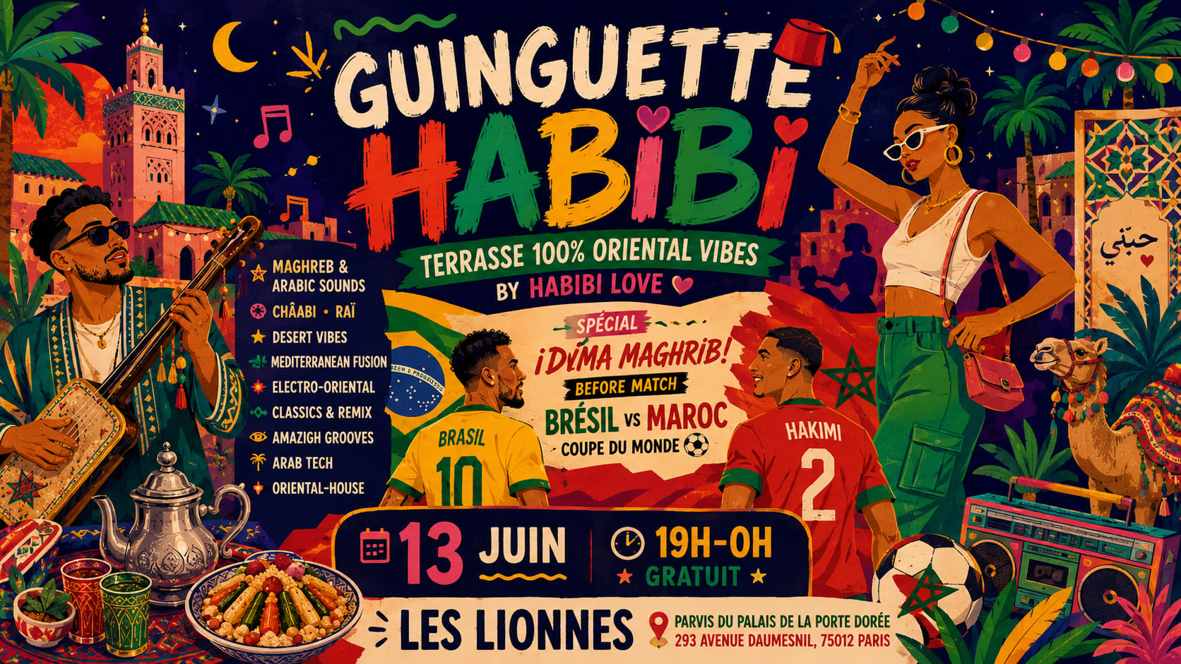 Guinguette Habibi - Terrasse 100% Maghreb & Arabic Vibes ! Cover