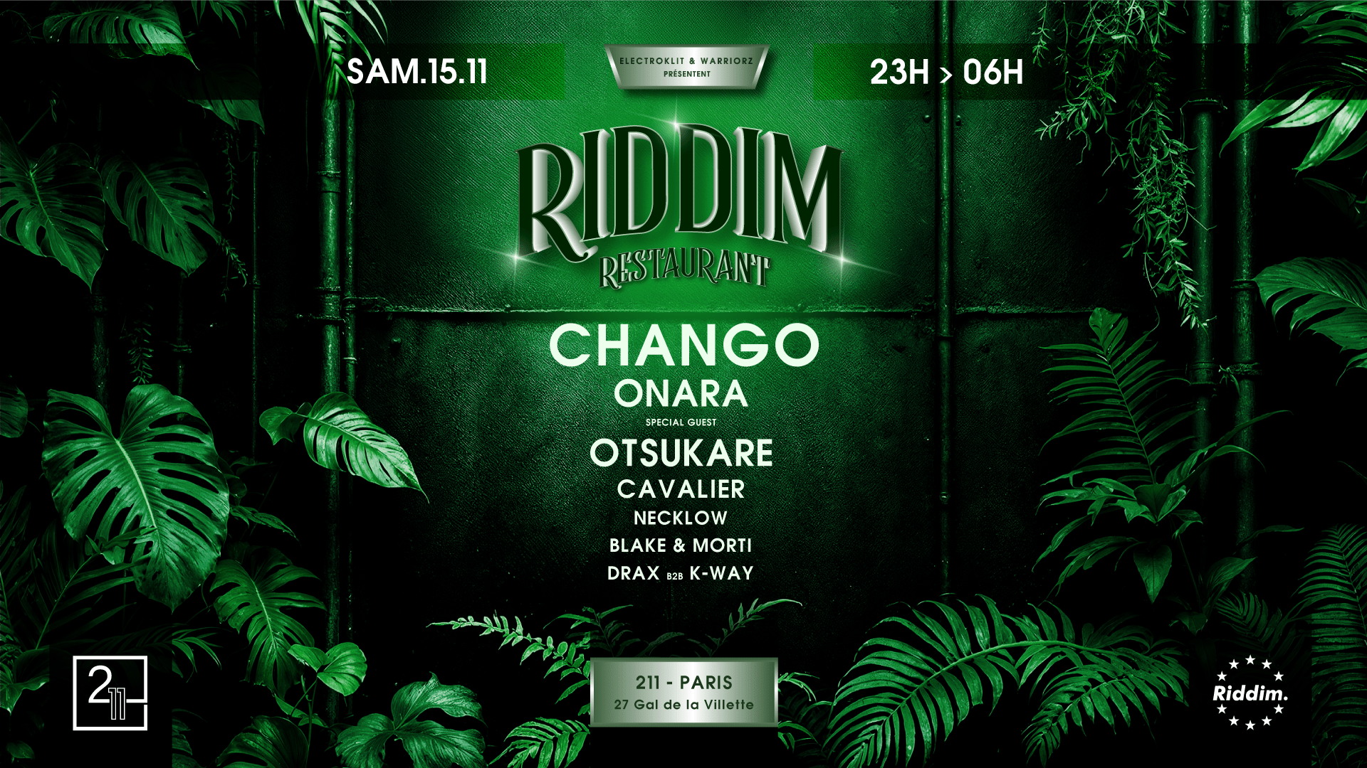 Riddim Restaurant - Low Record Afterparty Cover