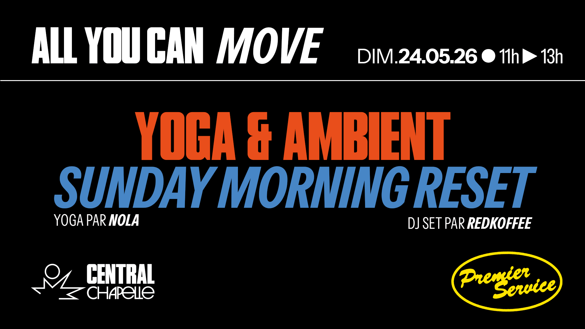 Yoga & Ambient Sunday Morning Reset — Central Chapelle Cover