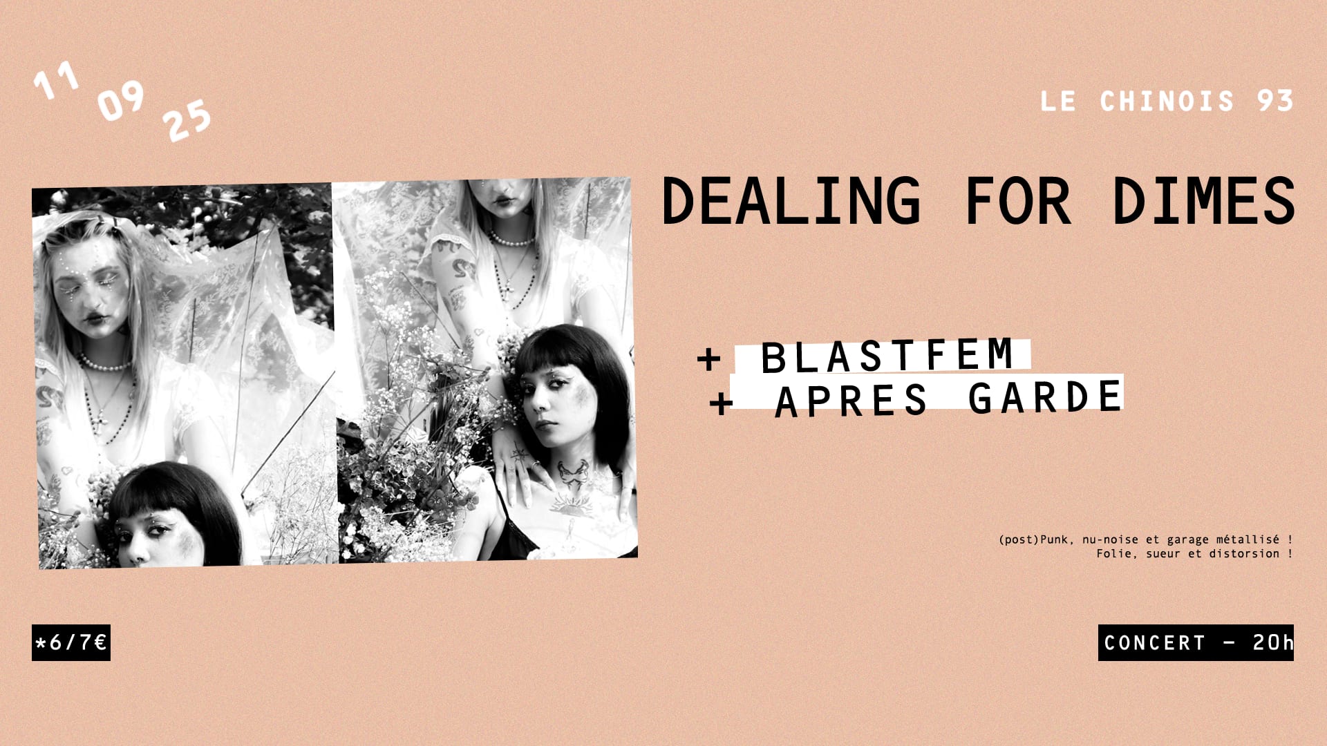 Dealing For Dimes + Blastfem + Apres Garde Cover