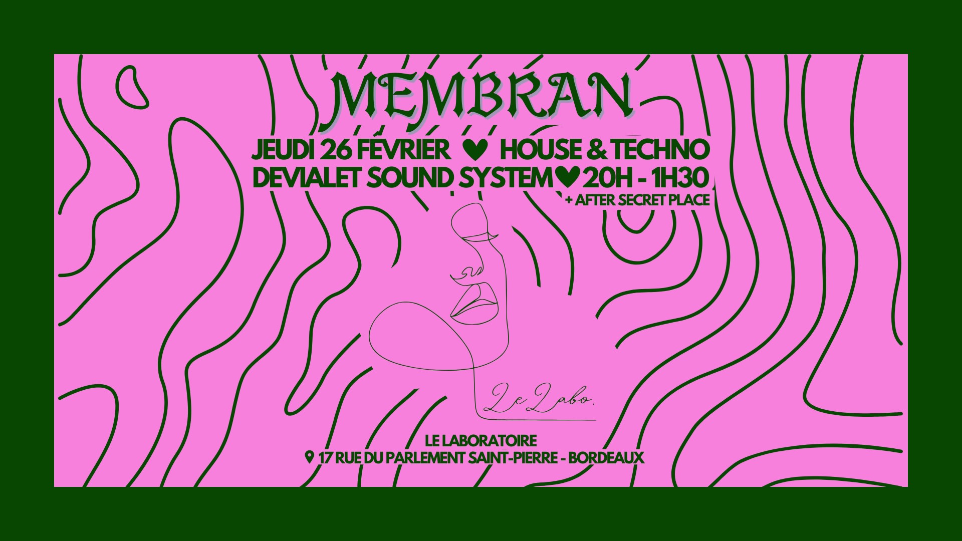 Membran | Le Laboratoire II - Bordeaux Centre + After Secret Cover
