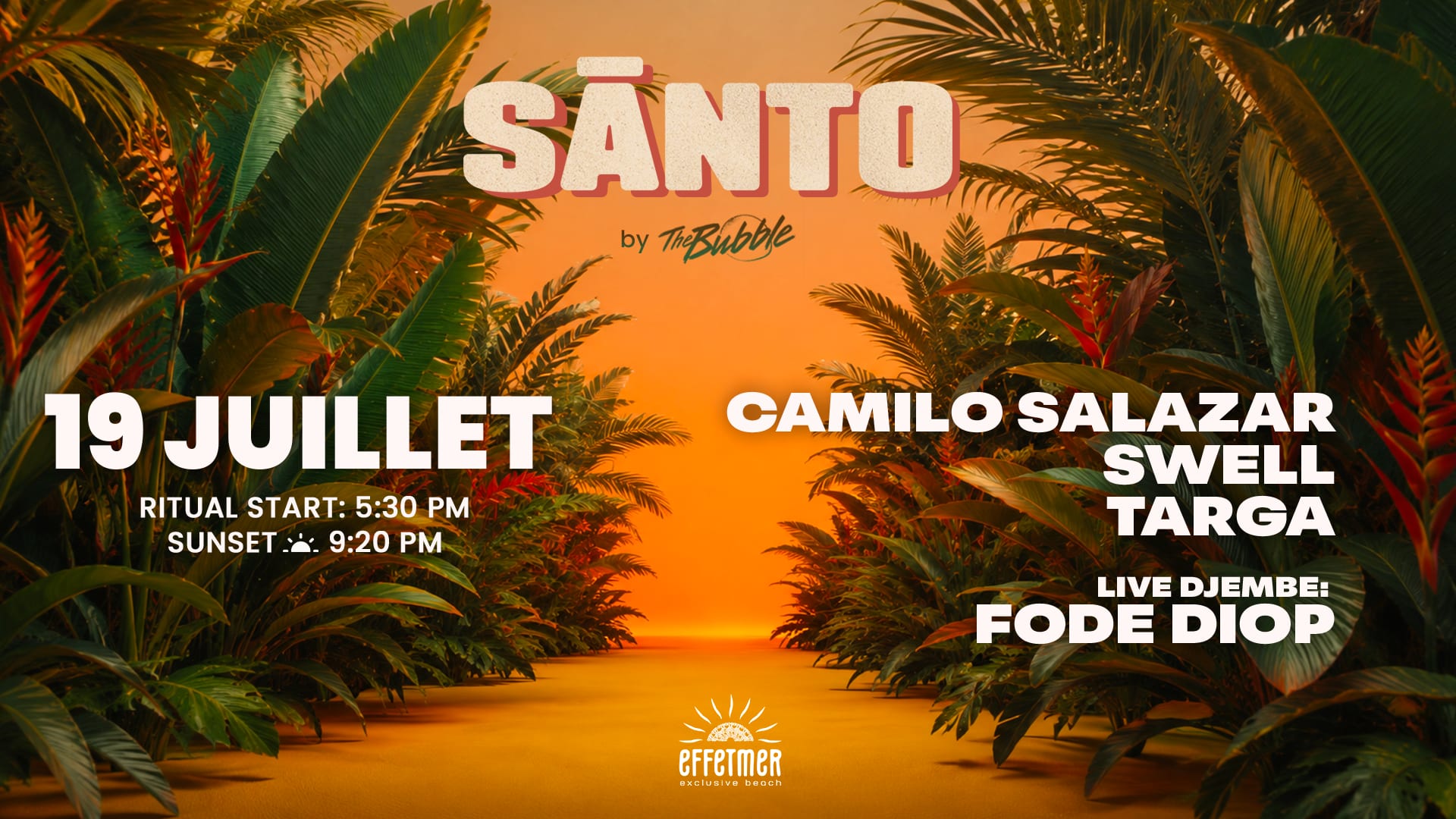 Santo 19 Juillet - Your Sunday Ritual On The Beach Cover