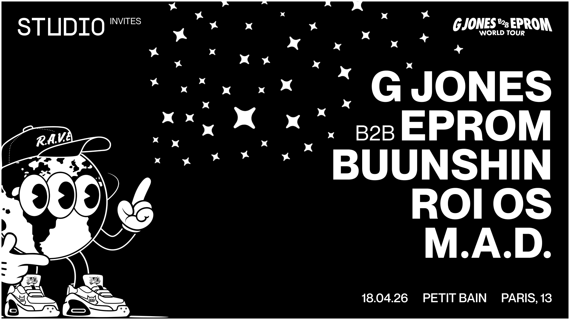Studio Invites Eprom X G Jones, Buunshin, Roi Os & M.A.D. Cover