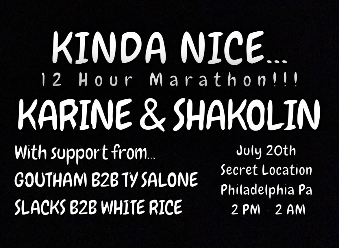 Kinda Nice 12 Hour Marathon: Karine & Shakolin Cover
