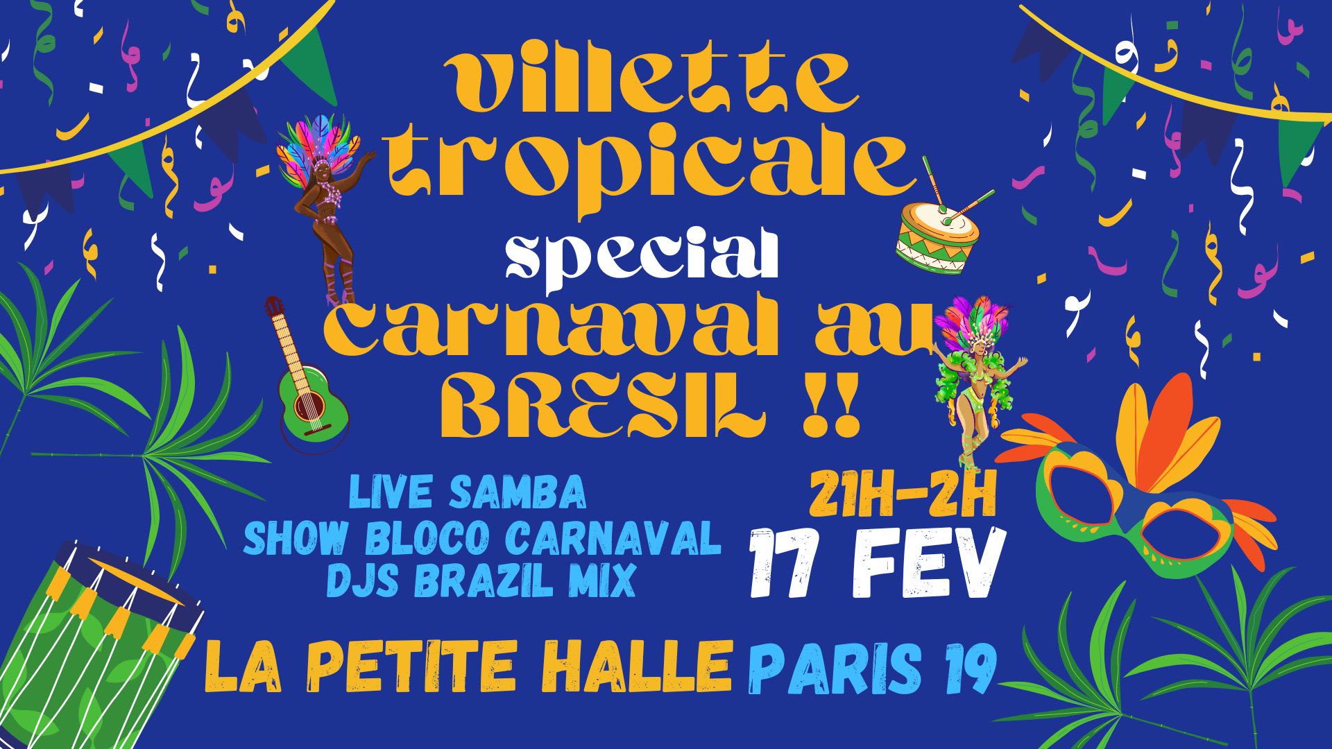 Villette Tropicale Spécial Carnaval Au Brésil !! Cover