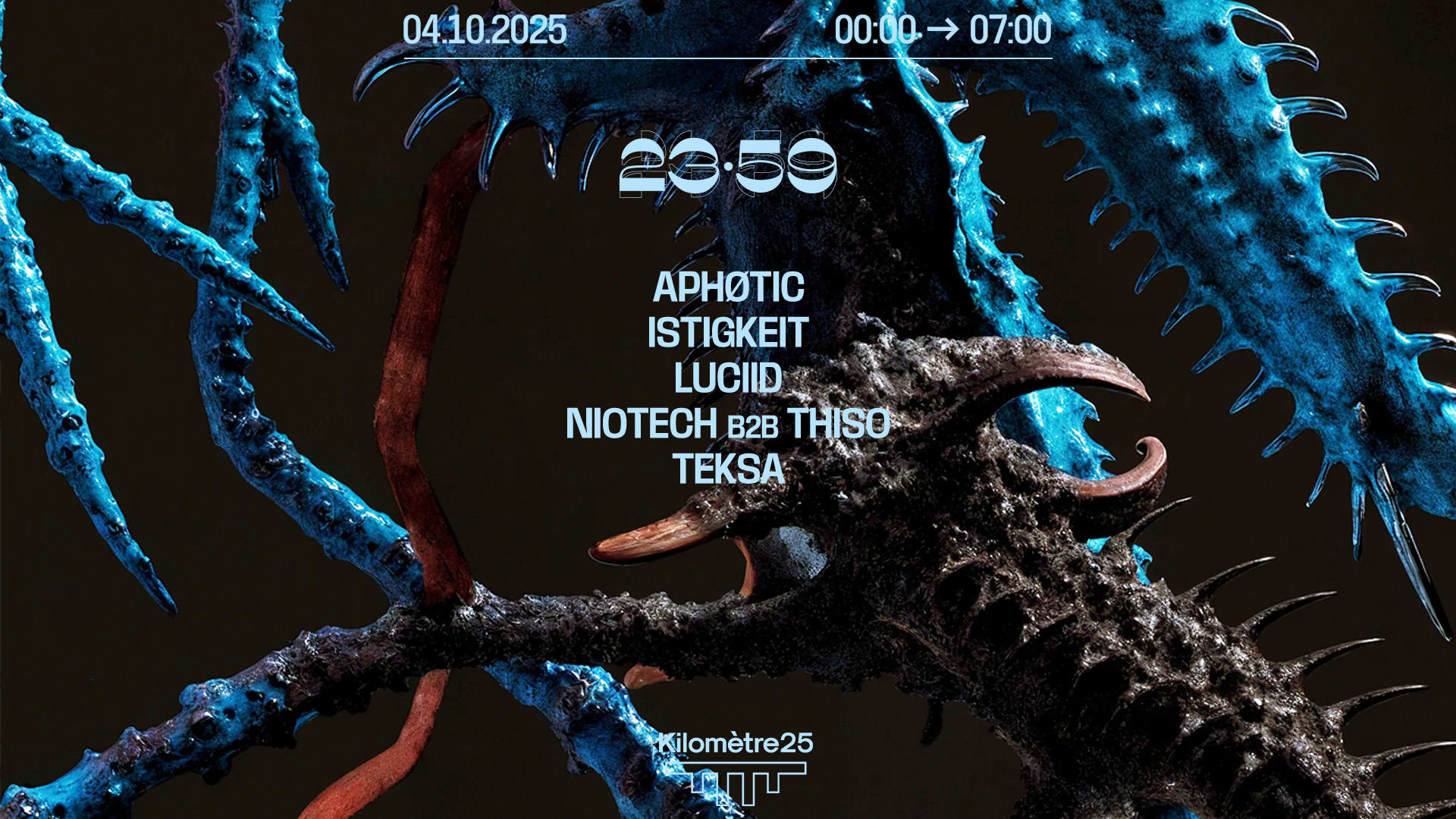 23:59 : Teksa, Luciid, Niotech B2b Thiso, Aphøtic, Istigkeit Cover