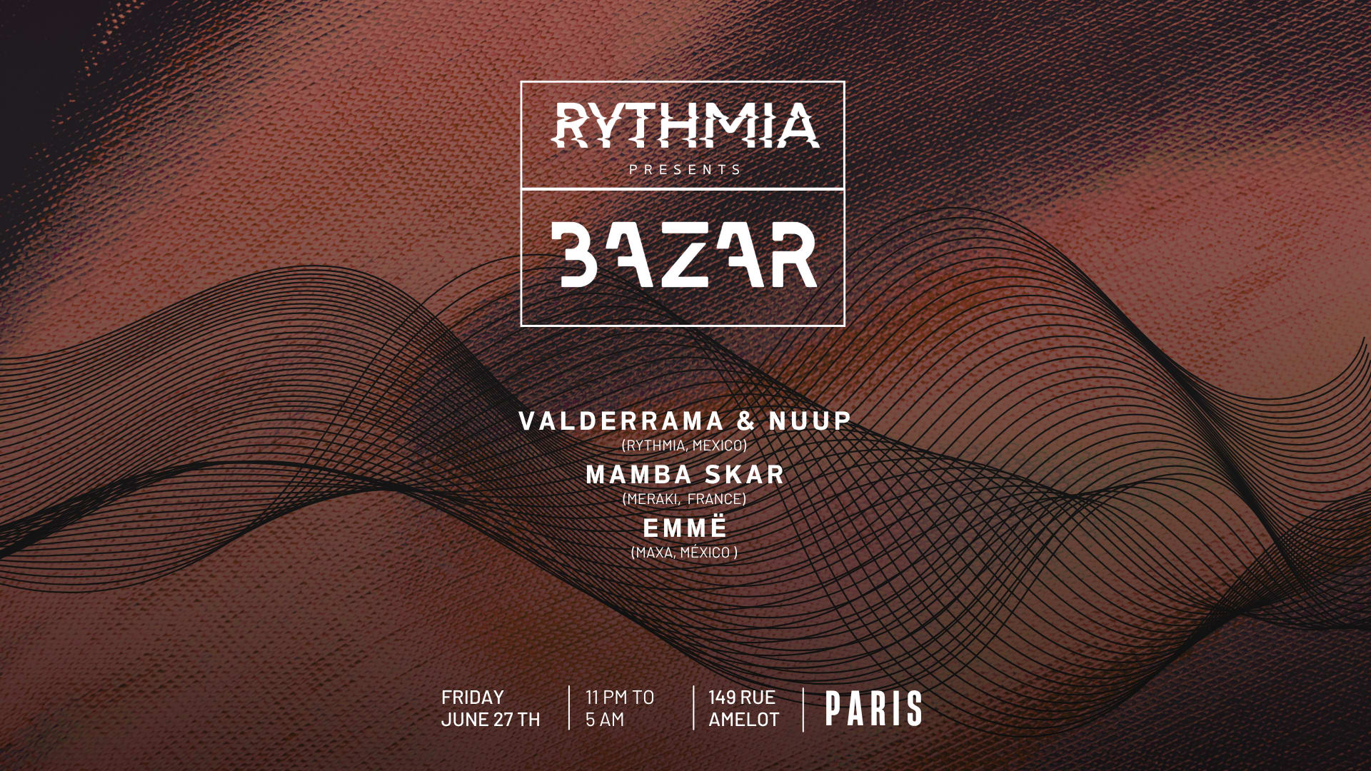 Rythmia @Le Bazar Cover