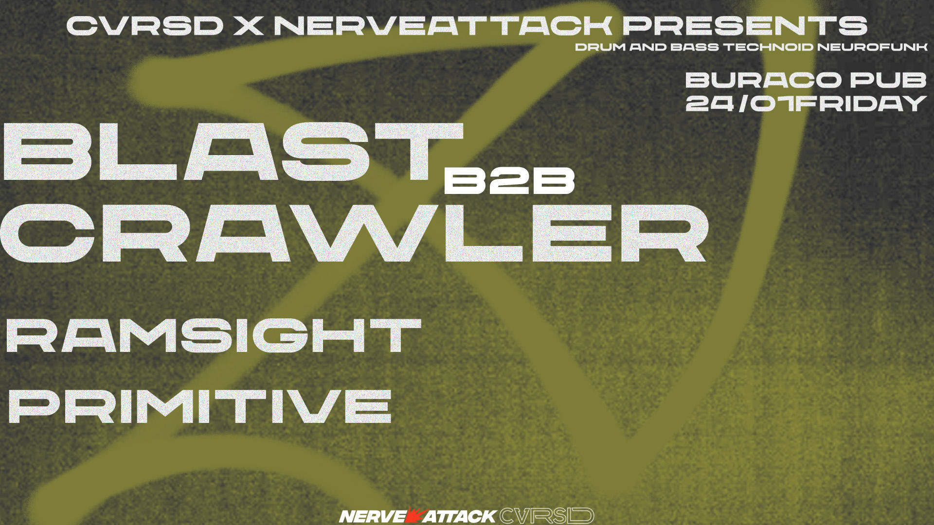 Cvrsd X Nerve Attack @ Buraco - Ovar - Drum And Bass Cover