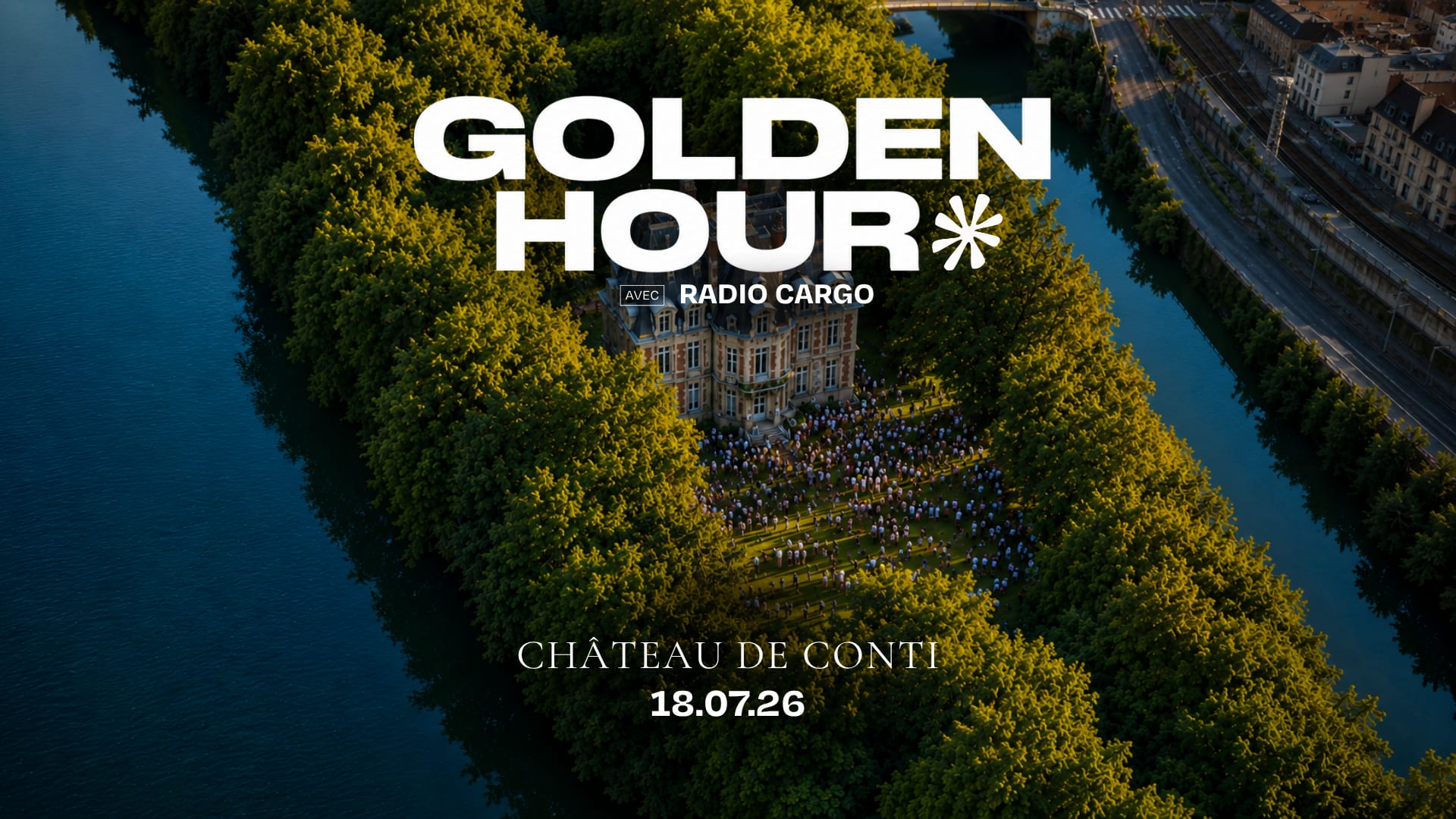 Golden Party Invite Radio Cargo Cover