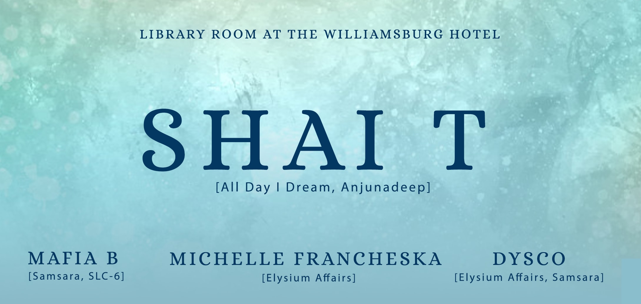 Shai T At The Library Room. Cover