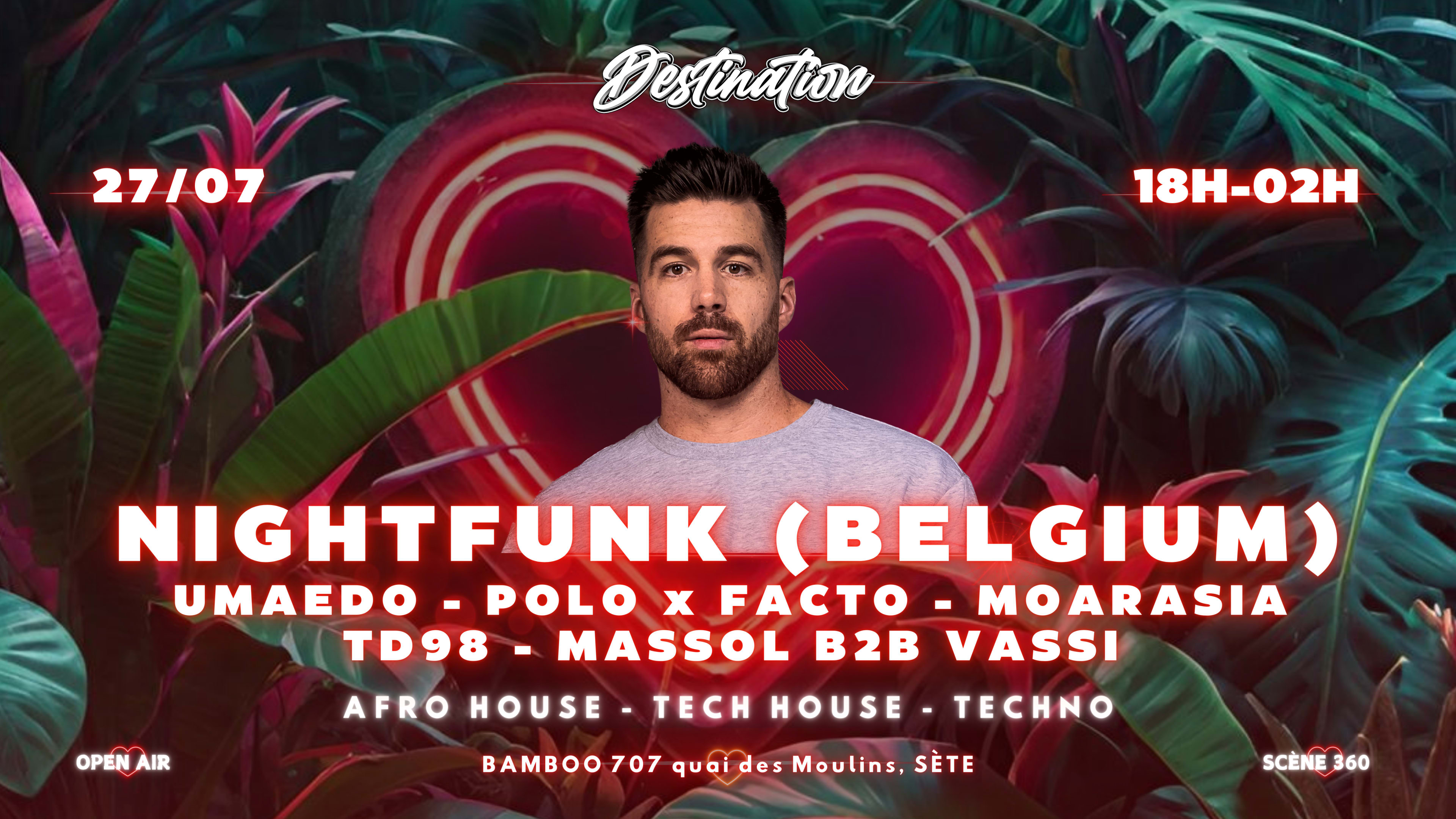 Sète ,Nightfunk , Destination Bamboo Cover