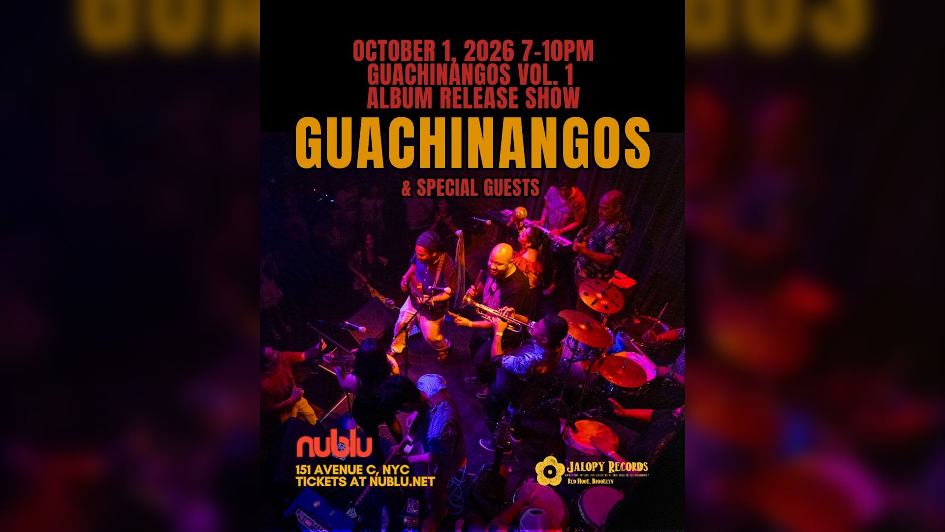 Guachinangos Album Release Show Cover