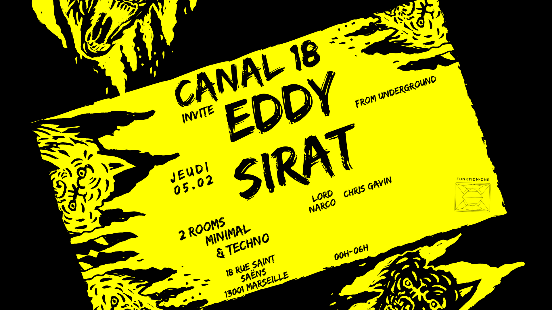 Canal 18 Invite Eddy Sirat + Guests Cover