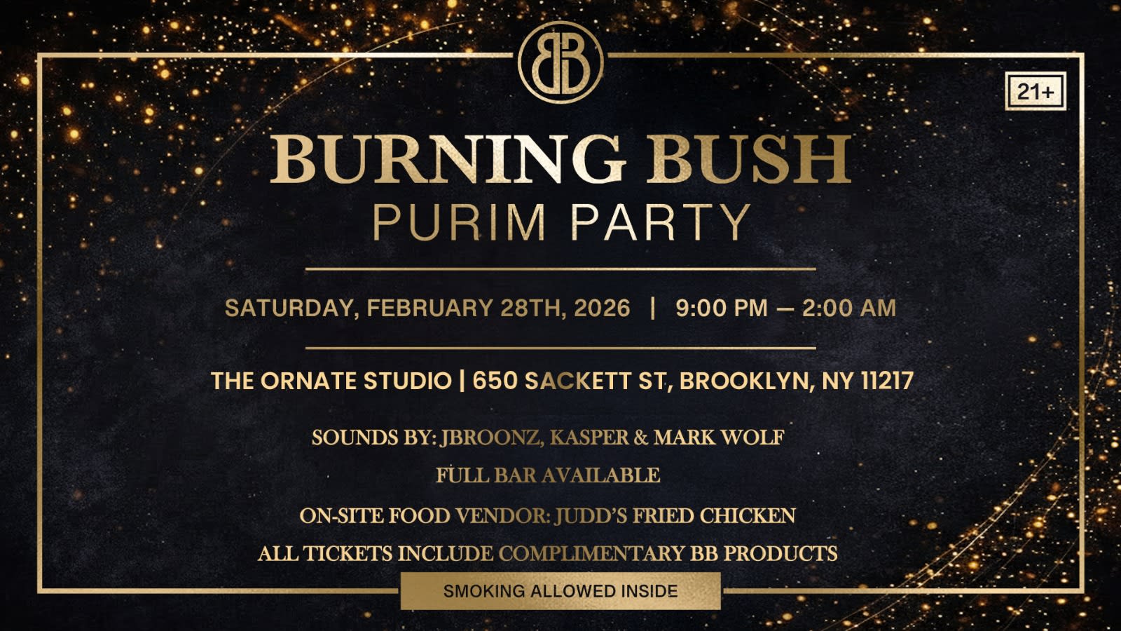 Burning Bush Purim Party Cover