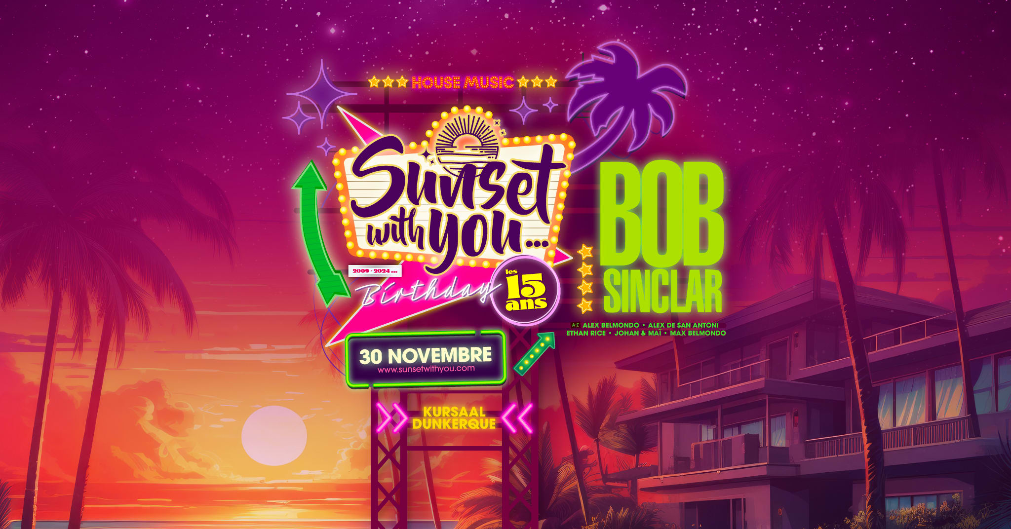 Sunset With You... Les 15 Ans : Bob Sinclar Cover