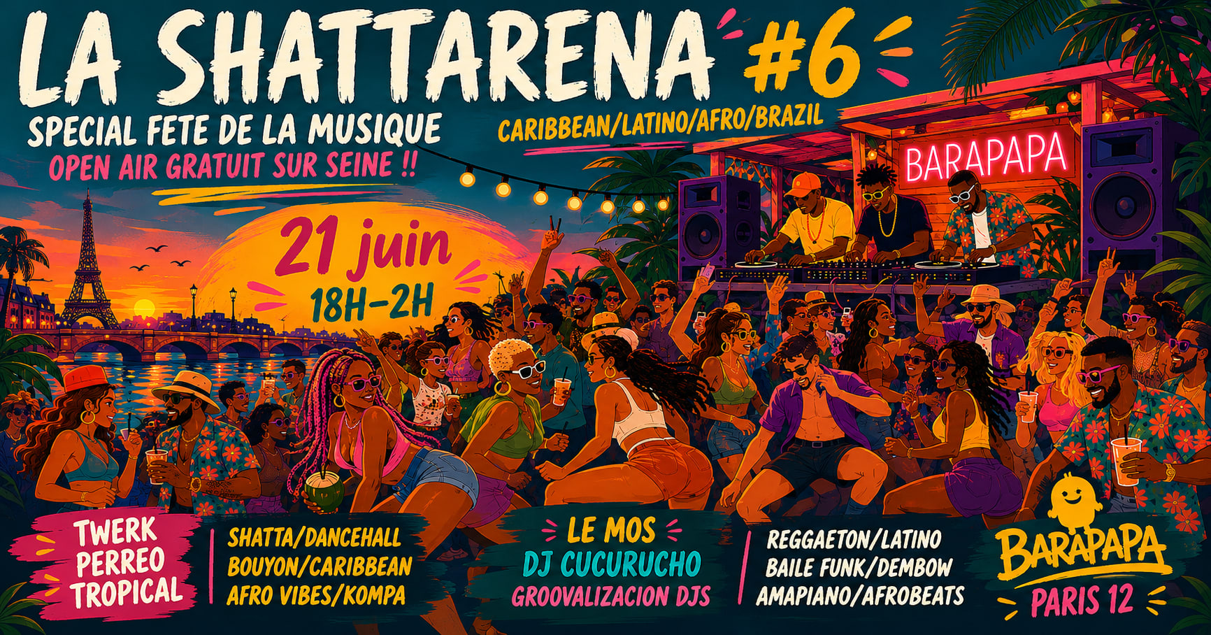 Shattarena #6 Spécial Fête De La Musique En Free Open Air !! Cover