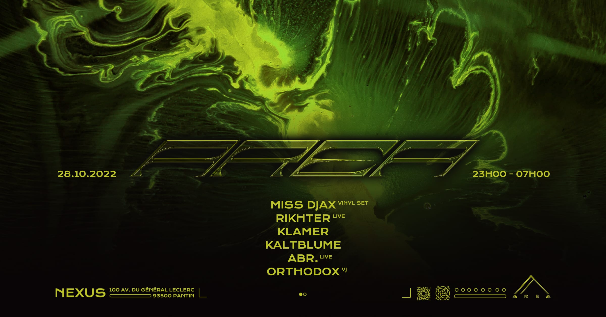Area: Miss Djax, Rikhter, Abr., Klamer, Kaltblume, Orthodox Cover