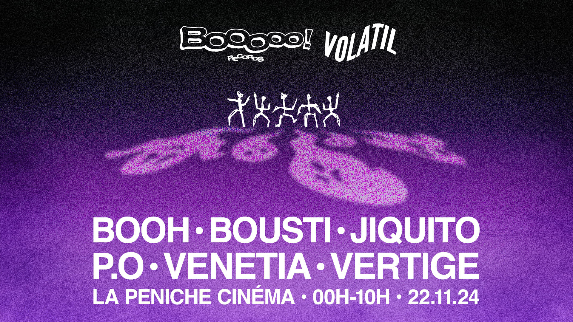 Booooo! Records & Volatil • Péniche Cinéma Cover