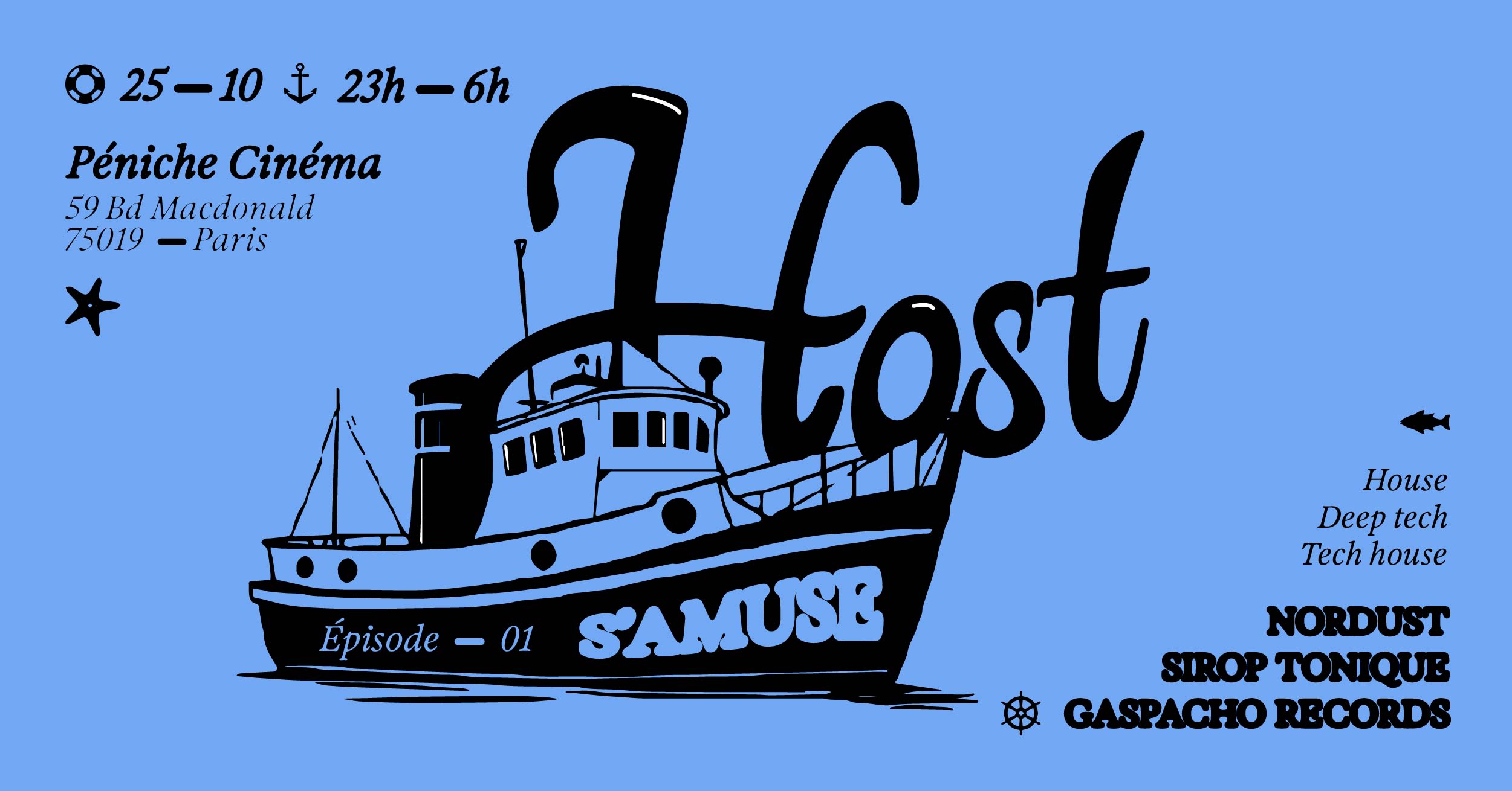 Host S'amuse W/ Nordust, Gaspacho Records & Sirop Tonique Cover