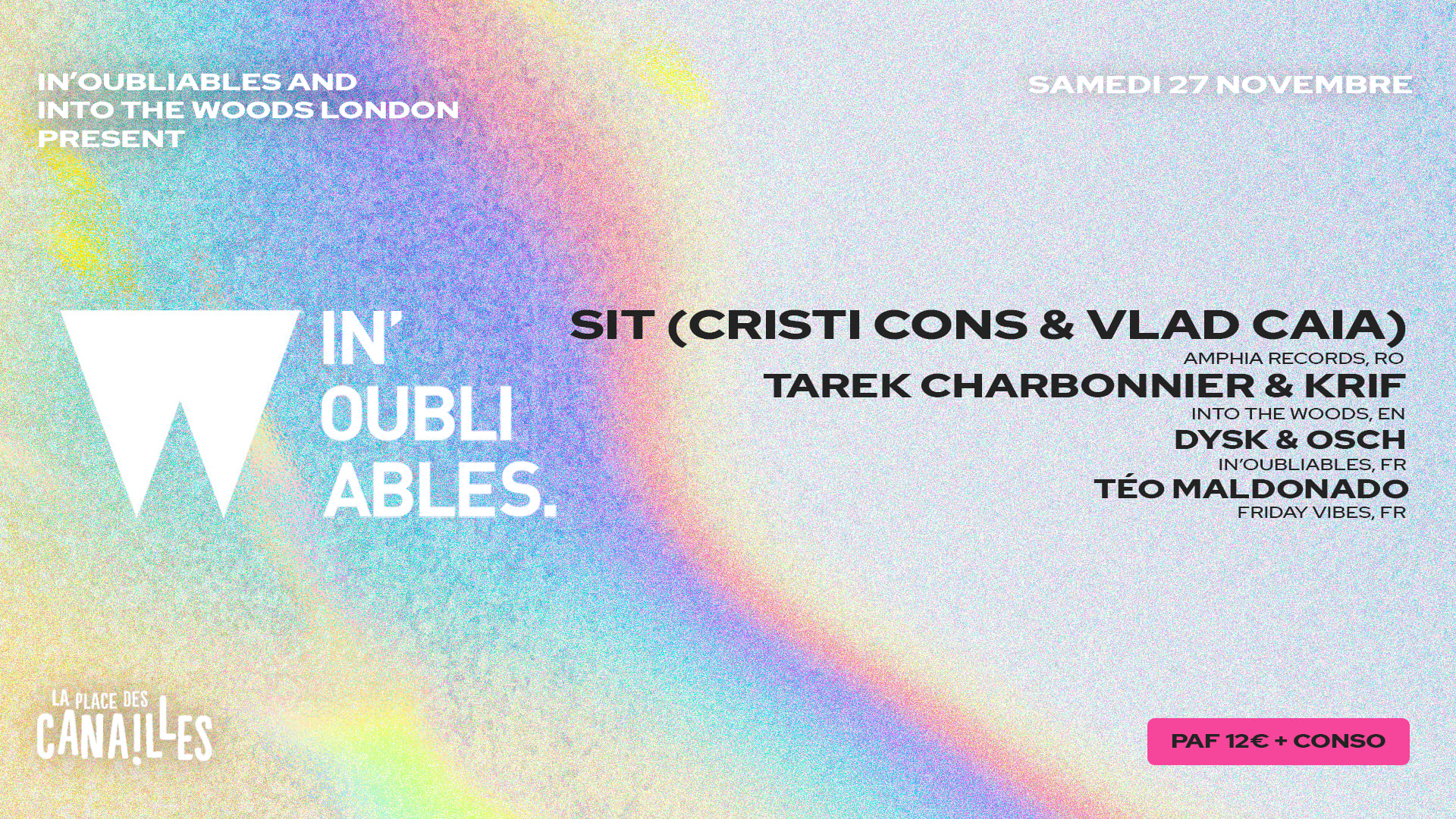 Into The Woods Marseille: Sit (Cristi Cons & Vlad Caia) + Guests Cover