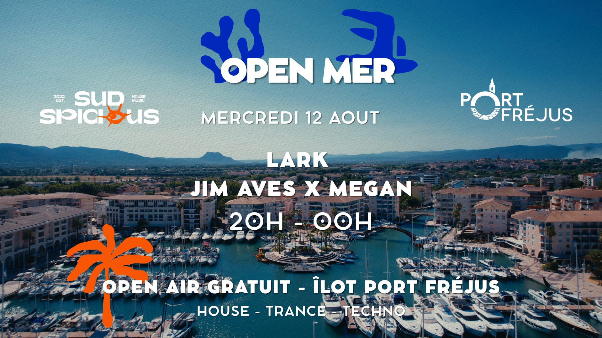 Open Mer - Îlot Port Frejus - Lark - Jim Aves X Megan Cover