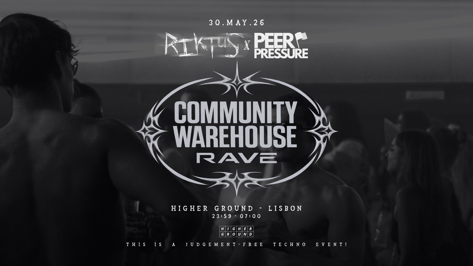 Community Warehouse Rave // Riktus X Peer Pressure Cover