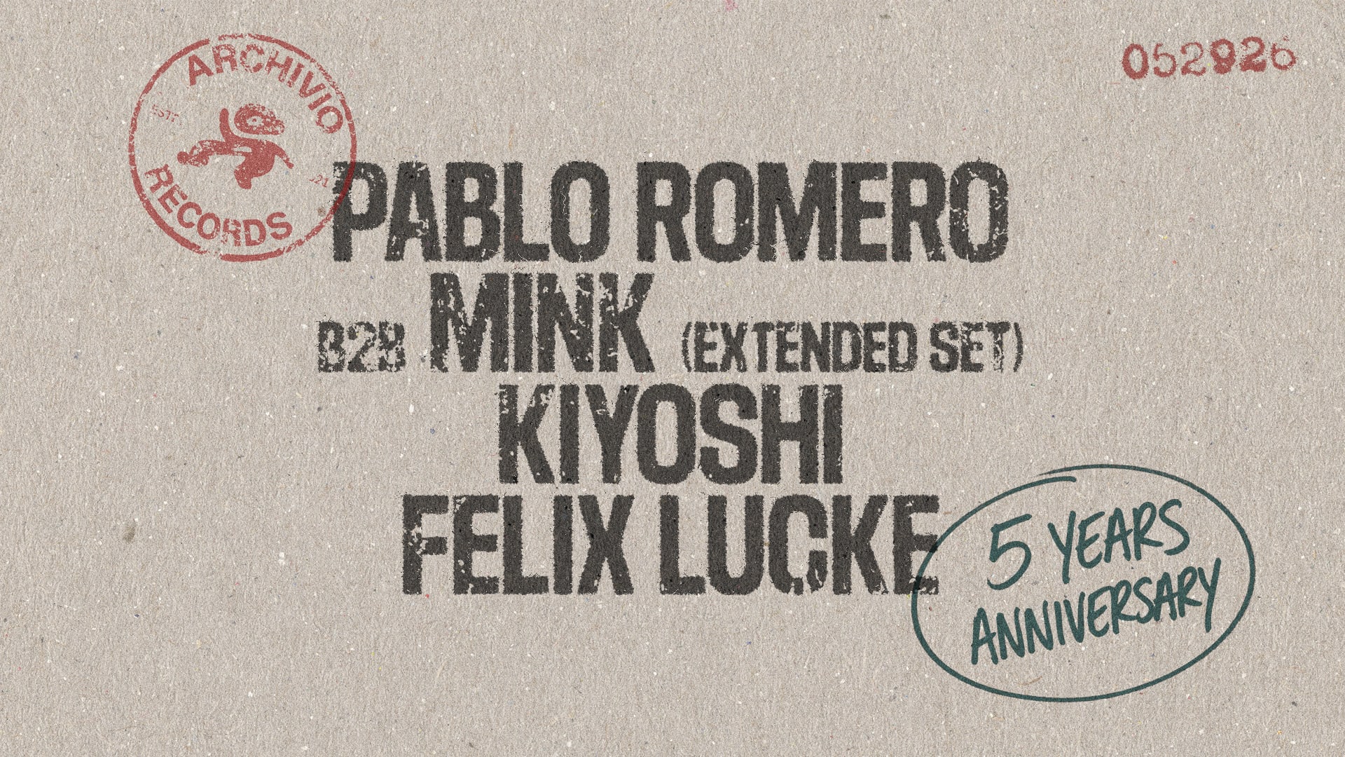 5 Years Of Archivio Records Cover