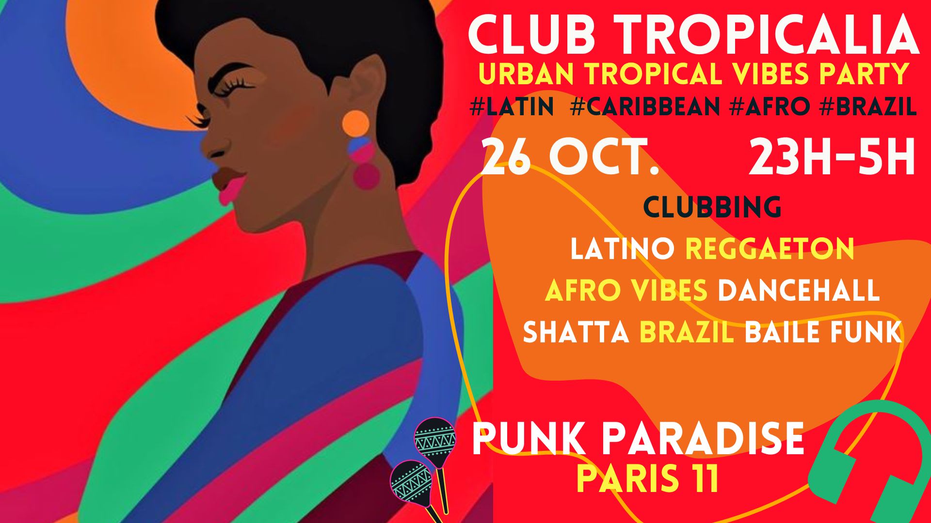 Club Tropicalia 26/10 ~Afro, Latin, Caribbean, Brazil Vibes! Cover