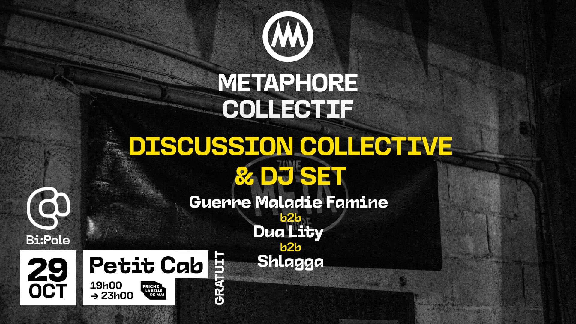 Soirée De Soutien À Métaphore Collectif @ Petit Cab Cover