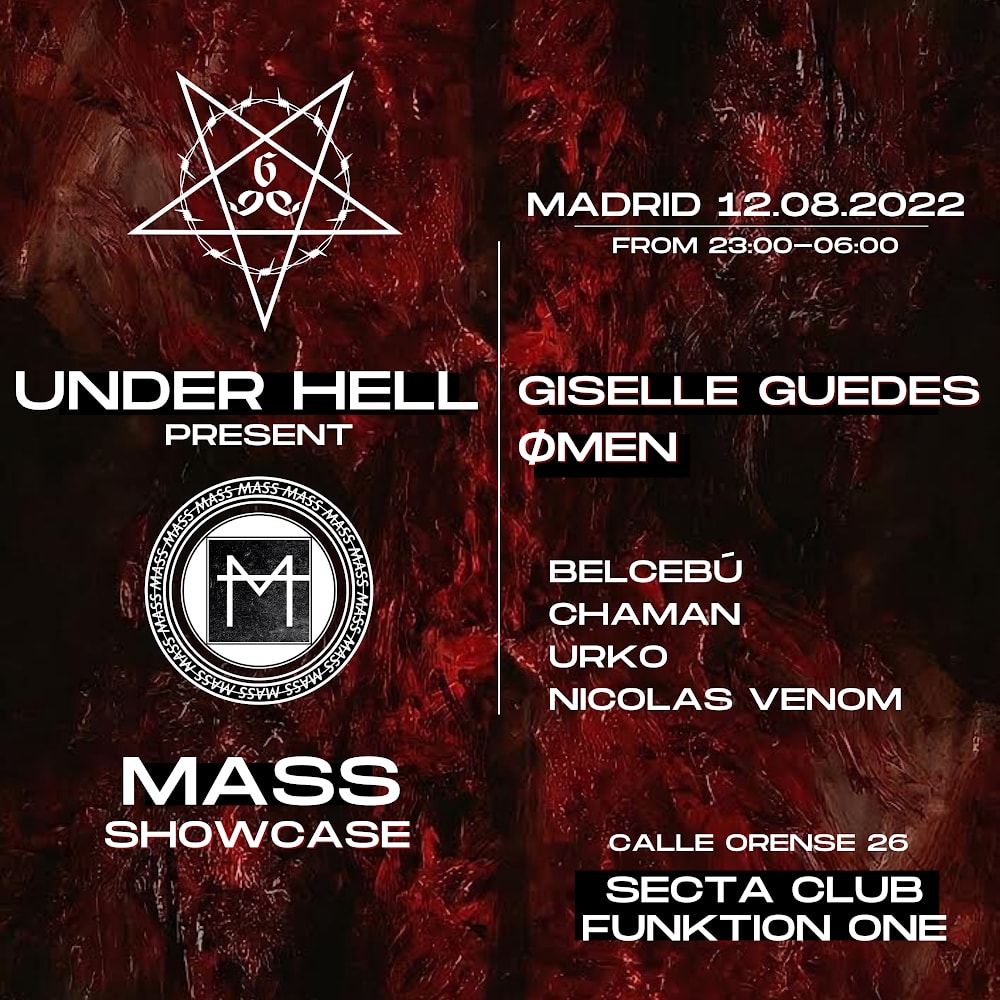 Under Hell Present Mass London Showcase  Cover