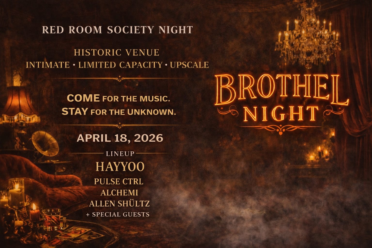 Red Room Society Presents: Hayyoo (Brothel Night) Cover