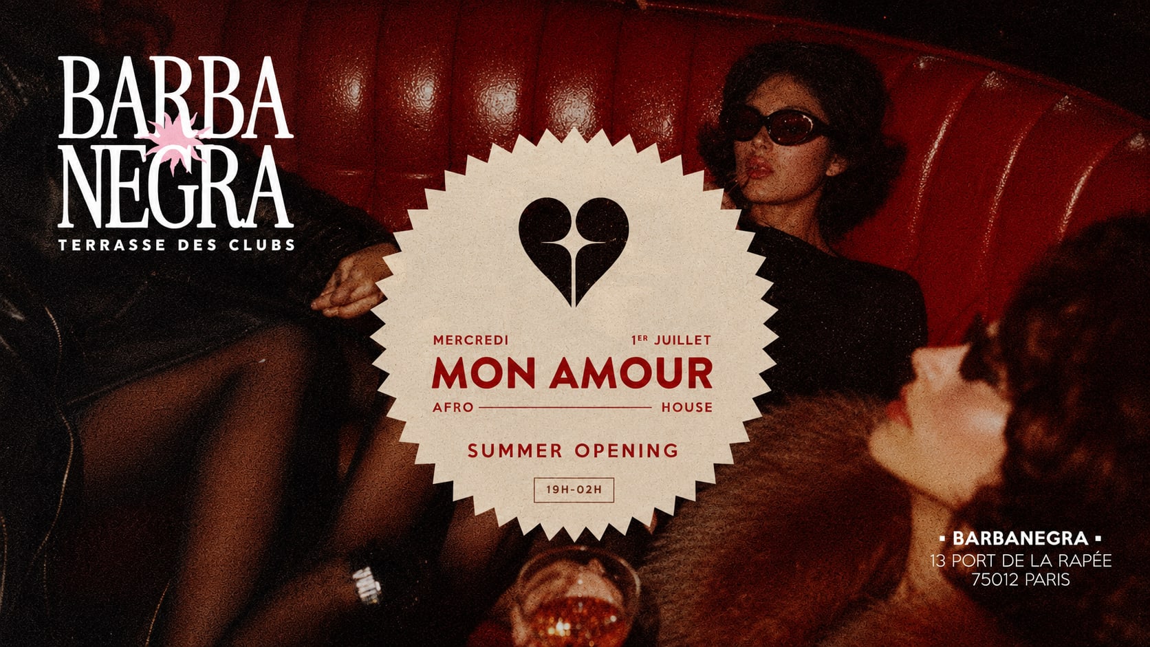 Mon Amour X Barbanegra - Summer Opening [Mercredi 1 Juillet] Cover