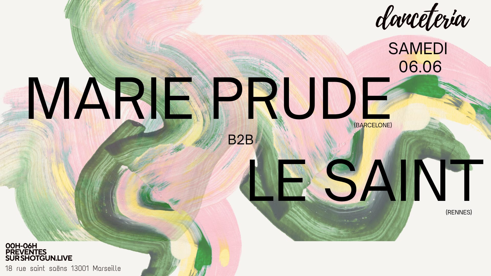 Marie Prude B2b Le Saint @ Danceteria Cover