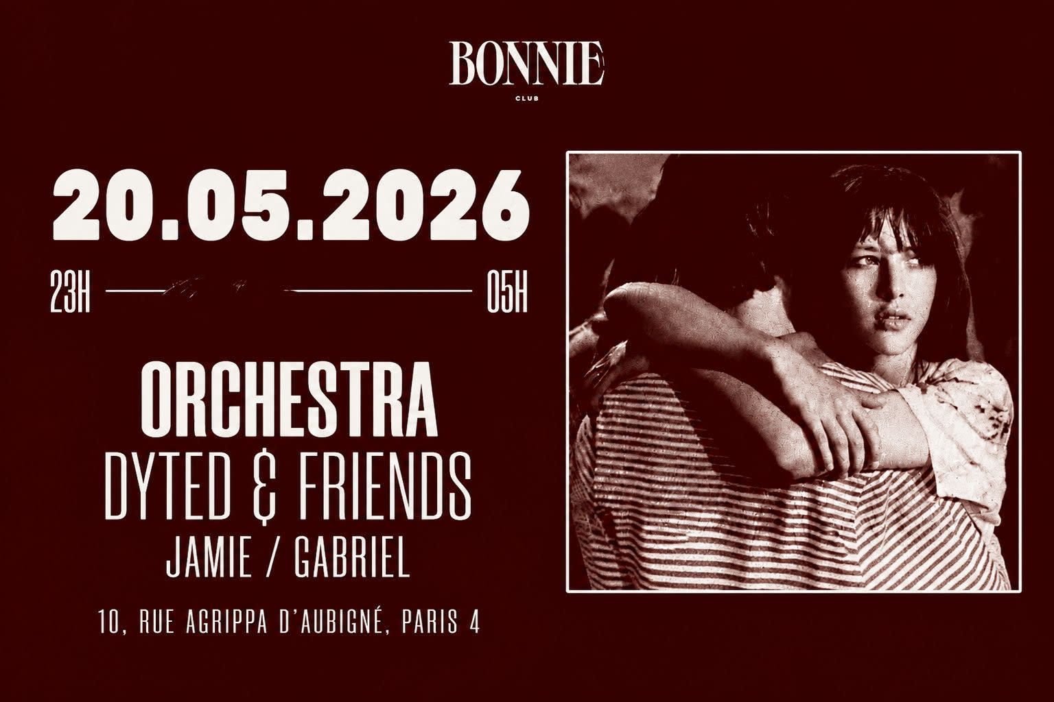Orchestra 20.05 @Bonnieclubparis Cover