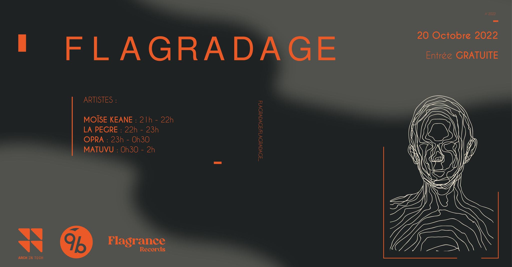 Flagradage @Le 9b Cover