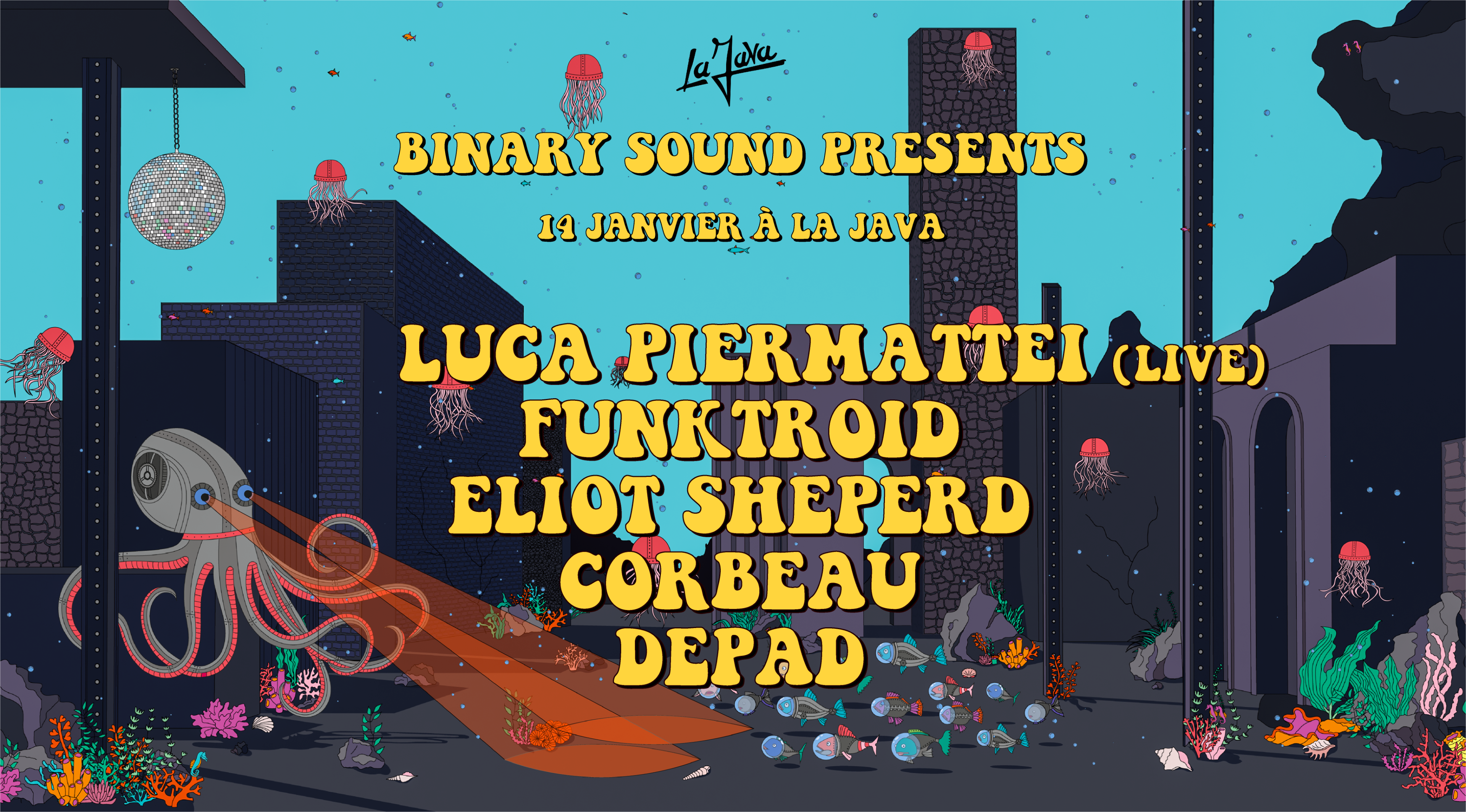 La Java : Binarysound The Deadline Ep Release Party Cover