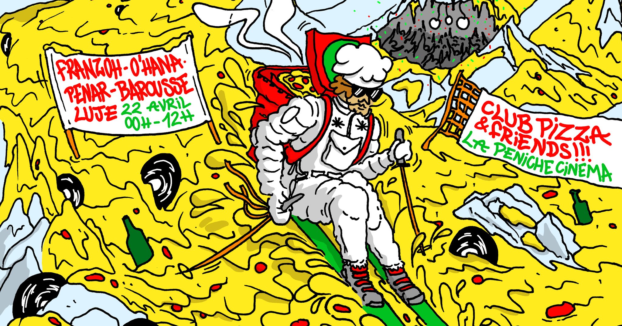 Club Pizza & Friends W/ Franzoh, O'hana, Penar, Barousse.... Cover